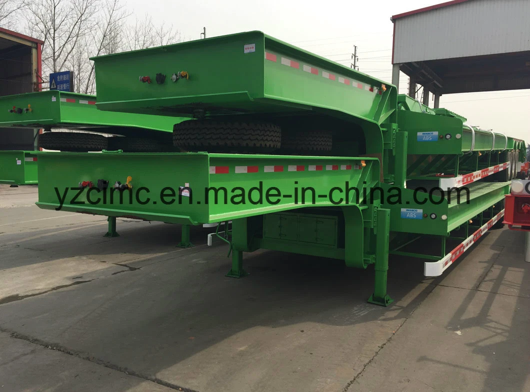 Cimc Heavy Machine Carrier Lowbed Semi Trailer