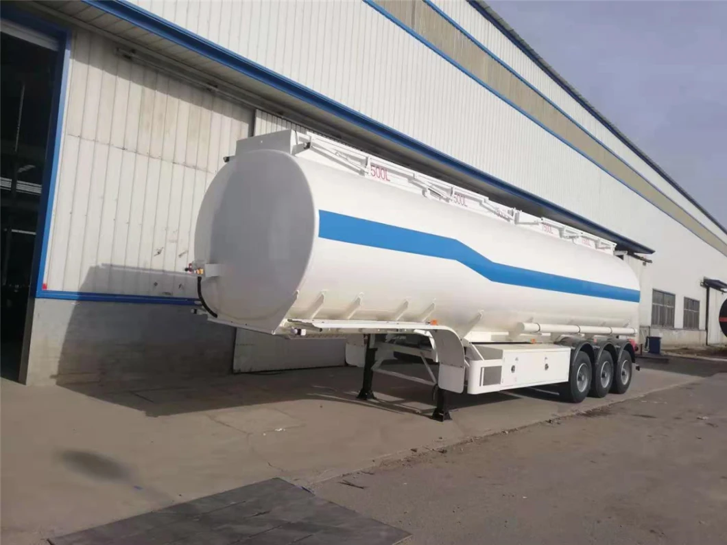 42000 Liters Aluminum Alloy Fuel Tanker Semi Trailer 40 Cbm Aluminum Fuel Tanker for Sale