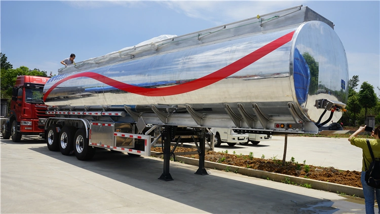 3 Axles 36000L/42000L/43000L Carbon Steel/Stainless Steel/Aluminum Alloy Tank/Tanker Truck Semi Trailer for Oil/Fuel/Diesel/Gasoline/Crude/Water/Milk Transport