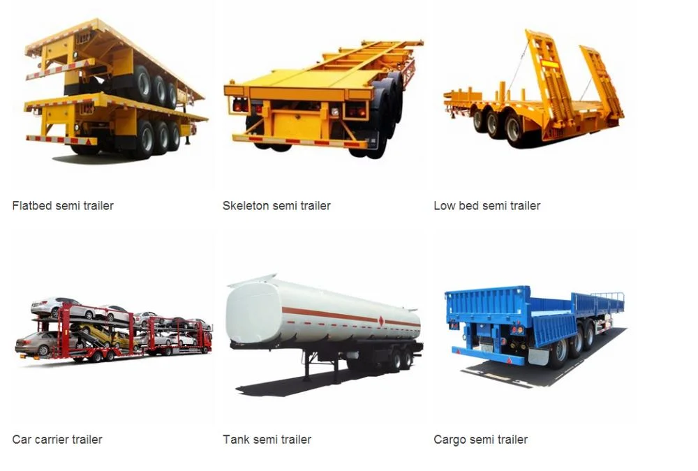 3 Axles 60tons Heavy Duty Lowbed Lowboy Low Loader Semi Trailer