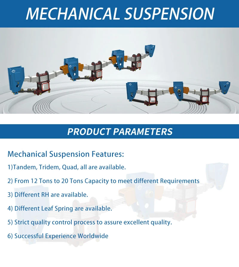 Mechanical Suspension for Trailer and Semi-Trailer with American Type