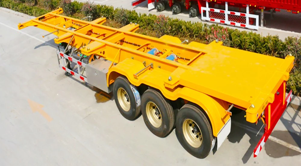 High Grade Customized Adjustable Heavy Equipment Skeletal Frame Semi Trailer Skeleton Chassis Semi Trailer