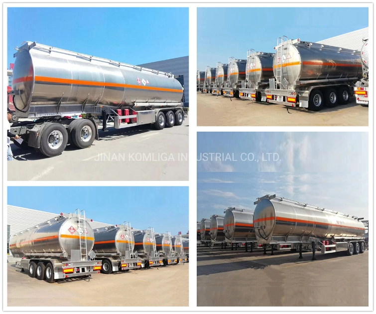 New 2/3/4 Axles 40000 42000 45000 Liters 40 45cbm Diesel Aluminum Carbon Steel Fuel Tanker/ Oil Tank / Semi Trailer Price for Sale