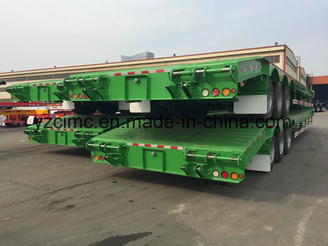 Cimc Heavy Machine Carrier Lowbed Semi Trailer