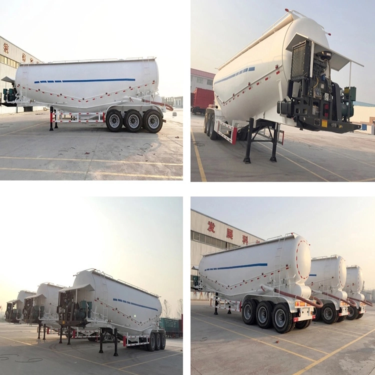 Bulk Cement Powder Tanker Transport Flyash Truck Semi Trailer