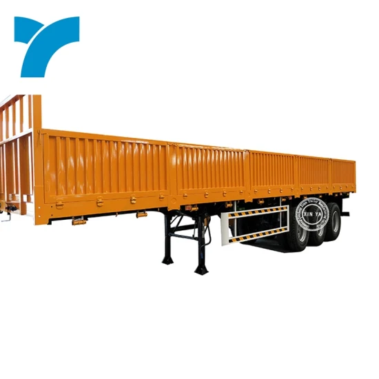 2023 Nuevo modelo 3 Eje 40ton 60ton Pared lateral Semirremolque Valla Contenedor de carga Remolque