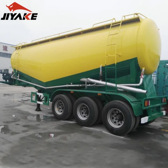 Jiyake 50cbm Cemento a granel profesional Polvo seco Camión cisterna especial Semirremolque